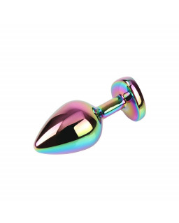 Rainbow Heart Plug Anal multicolor con Joya Talla M