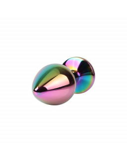 Rainbow Gem Plug Anal Multicolor con Joya Talla M