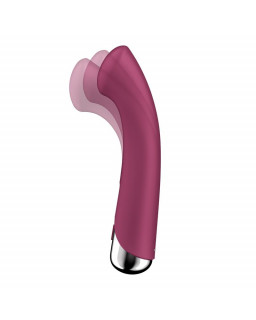 Spinning G Spot 1 Vibrador y Rotador Rojo