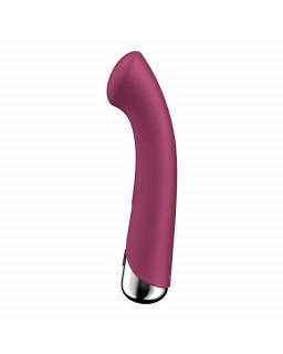 Spinning G Spot 1 Vibrador y Rotador Rojo