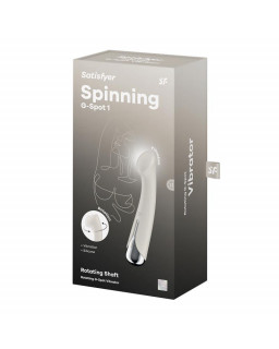 Spinning G Spot 1 Vibrador y Rotador Beige