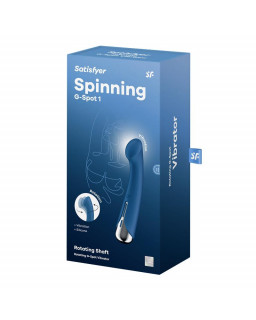 Spinning G Spot 1 Vibrador y Rotador Azul