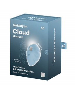 Cloud Dancer Succionador y Vibrador Azul