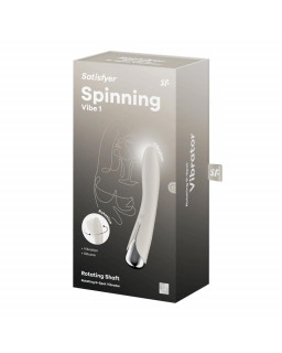 Spinning Vibe 1 Vibrador y Rotador Beige