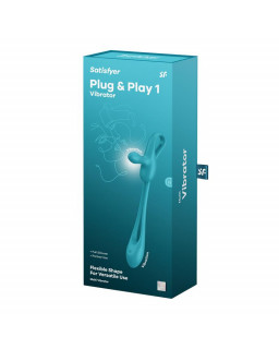 Plug Play 1 Vibrador Anal Flexible Azul