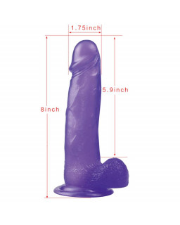 Dildo Jelly Studs 8 Purpura