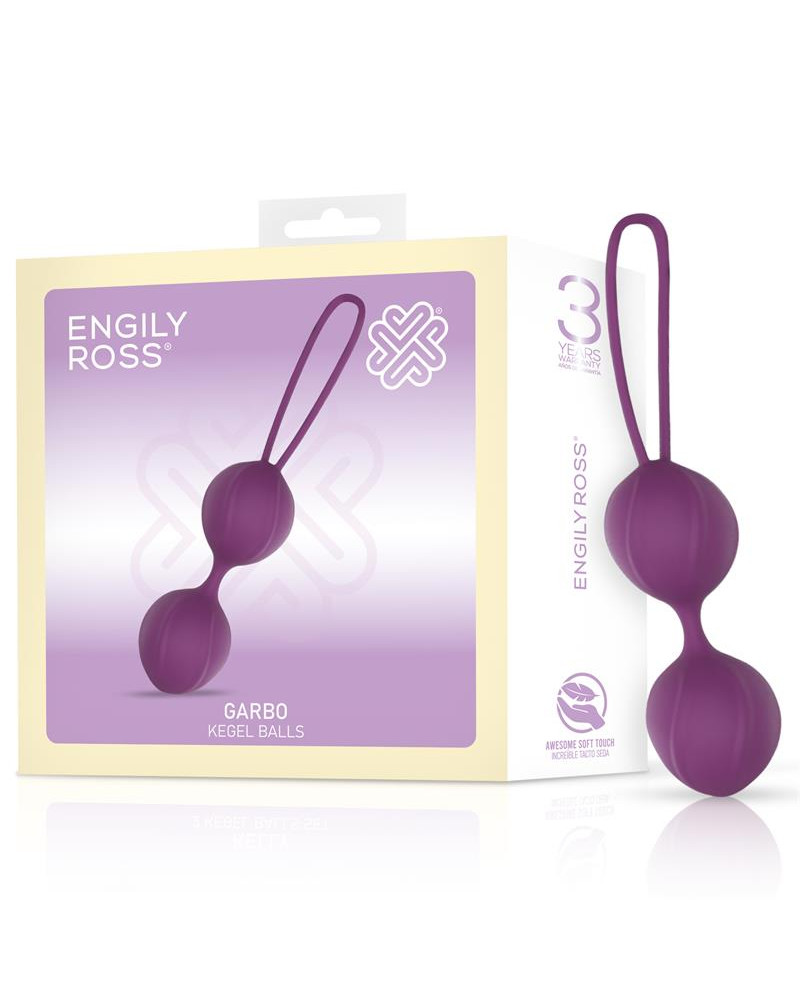 Garbo Bola Doble Kegel Silicona Purpura