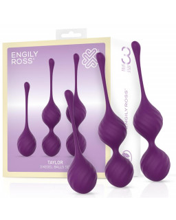 Taylor 20 Bolas Kegel Silicona Purpura