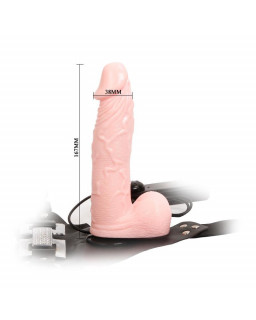 Baile Arnes con Dildo Color Natural a Control Remoto