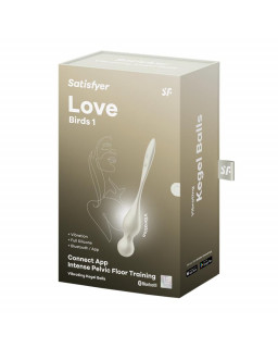 Love Birds 1 Bolas Kegel con APP Blanco