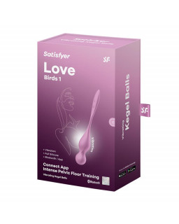 Love Birds 1 Bolas Kegel con APP Rosa