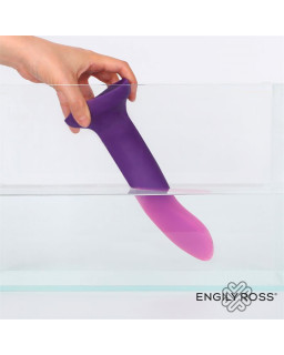 Dildo que Cambia de Color Purpura a Rosa Talla S 14 cm