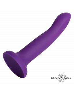 Dildo que Cambia de Color Purpura a Rosa Talla S 14 cm