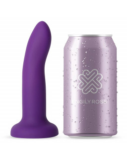 Dildo que Cambia de Color Purpura a Rosa Talla S 14 cm