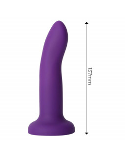 Dildo que Cambia de Color Purpura a Rosa Talla S 14 cm