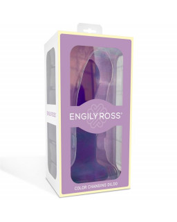 Dildo que Cambia de Color Purpura a Rosa Talla S 14 cm