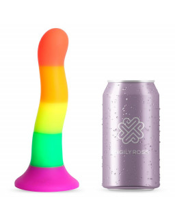 Dildo Color Arcoiris 18 cm