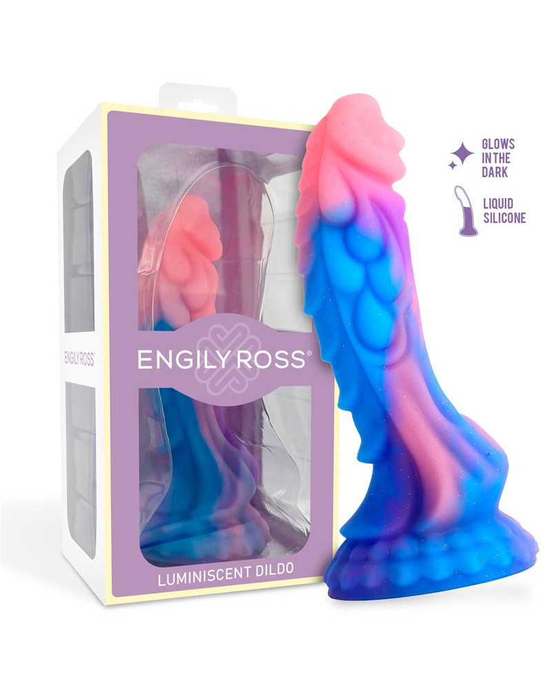 Dildo Dragon Brilla en la Oscuridad 18 cm