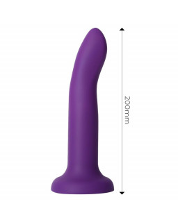 Dildo que Cambia de Color Pupura a Rosa Talla L 21 cm