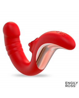 Drako Vibrador con Thrusting y Lengua Oscilante 360º