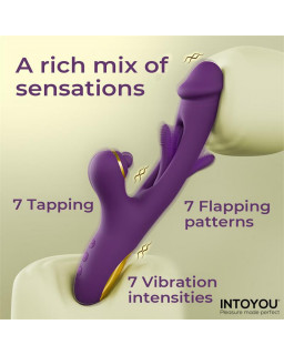 Siter Vibrador con Lengua Movimiento Flipping y Bola Golpeteo