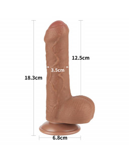 Dildo Sliding Sking 7 Marron