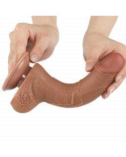 Dildo Sliding Skin 75 Marron