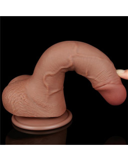 Dildo Sliding Skin 75 Marron