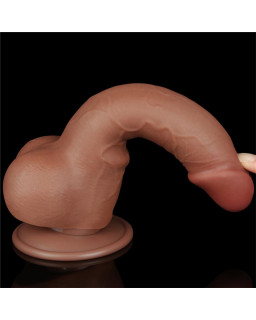 Dildo Sliding Skin 75 Marron