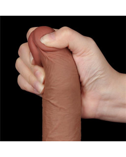 Dildo Sliding Skin 75 Marron