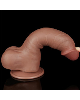 Dildo Sliding Skin 8 Marron