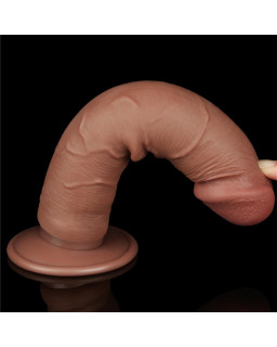 Dildo Sliding Skin 8 Marron