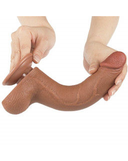 Dildo Sliding Skin 85 Marron