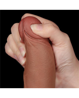 Dildo Sliding Skin 85 Marron