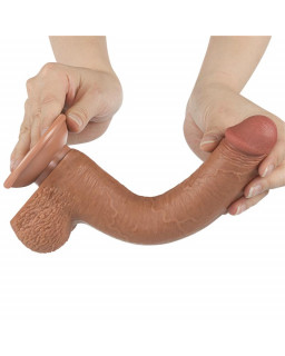 Dildo Sliding Skin 9 Marron