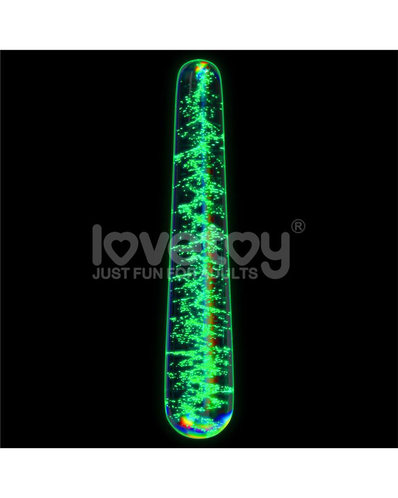 Dildo de Cristal que Brilla en la Oscuridad Dark Twilight Slim Fantasy