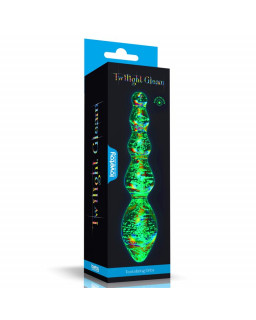 Dildo de Cristal que Brilla en la Oscuridad Dark Twilight Gleam Tantalizing Orbs