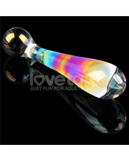 Dildo de Cristal que Brilla en la Oscuridad Twilight Gleam Alluring Arc