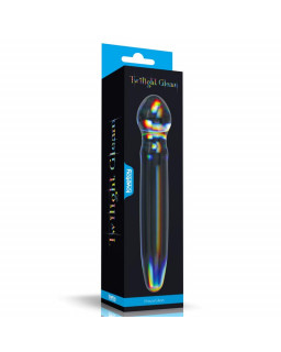 Dildo de Cristal que Brilla en la Oscuridad Twilight Gleam Prism Glass