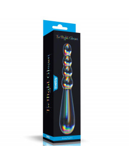 Dildo de Cristal que Brilla en la Oscuridad Twilight Gleam Rising Ripples