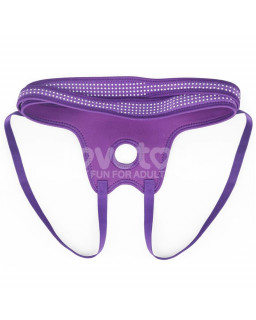 Arnes Easy Strap On Harness Polka Dots Purpura