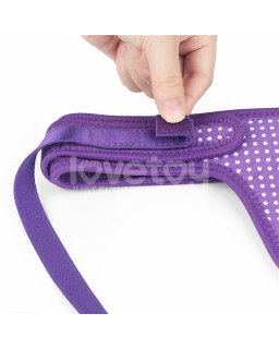 Arnes Easy Strap On Harness Polka Dots Purpura