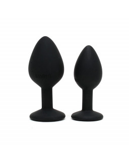 Set de 2 Plugs con Joya Berlin Negro