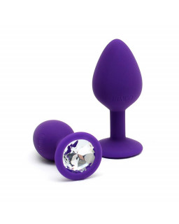 Set de 2 Plugs con Joya Berlin Purpura