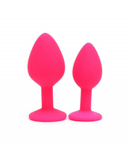 Set de 2 Plugs con Joya Berlin Rosa