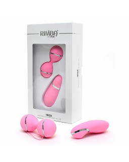 Bolas Kegel con Control Remoto y Estimulador Ibiza Rosa