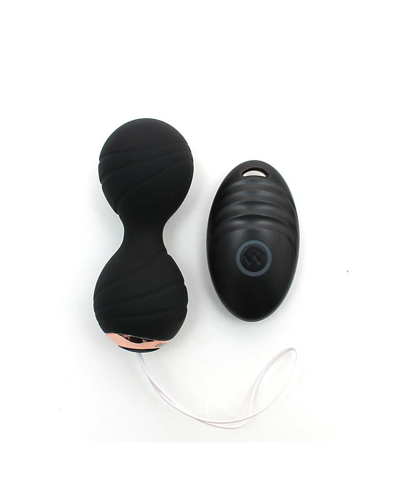 Bolas Kegel con Vibracion y Control Remoto Cannes Negro