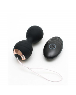 Bolas Kegel con Vibracion y Control Remoto Cannes Negro