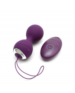 Bolas Kegel con Vibracion con Control Remorto Cannes Purpura