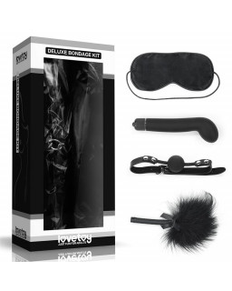 Kit Bondage Deluxe con Vibrador Negro